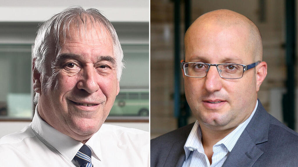 מימין: יו"ר ומנכ"ל שיכון ובינוי תמיר כהן ויו"ר ומנכ"ל אגד אבי פרידמן (צילומים: עמית שעל , אוראל כהן) מימין יו"ר ומנכ"ל שיכון ובינוי תמיר כהן ויו"ר ומנכ"ל אגד אבי פרידמן