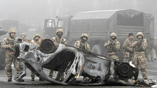 מהומות ב קזחסטן בשבוע שעבר, צילום: רויטרס