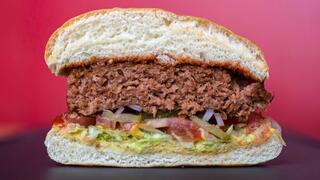 המבורגר צמחוני בשר צמחי ביונד מיט, צילום: בלומברג