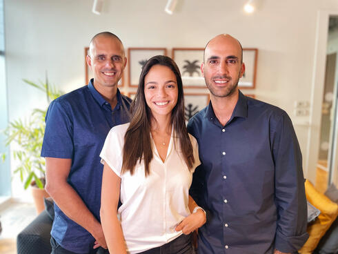 Vee co-founders Avi Amor (from right), May Piamenta and Gil Amsalem.
