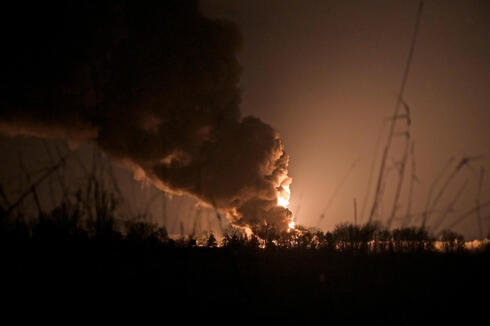 פיצוץ תשתית נפט באוקראינה, צילום: רויטרס