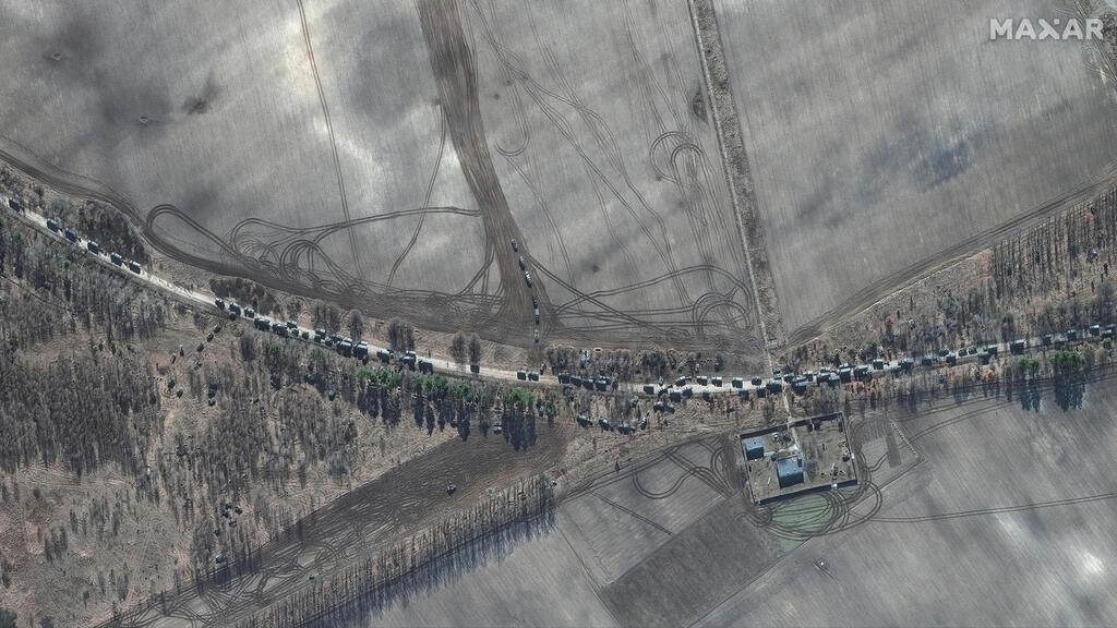 Russian military convoy to Kyiv