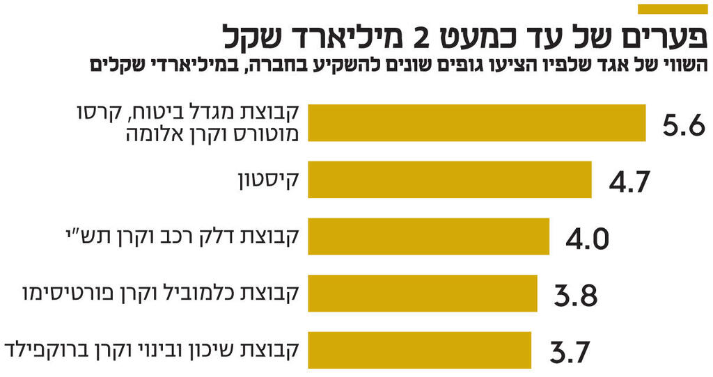 Info gaps of up to almost NIS 2 billion