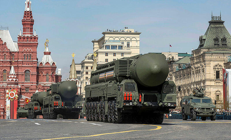 טילי יארק במצעד צבאי במוסקבה מאי 2022