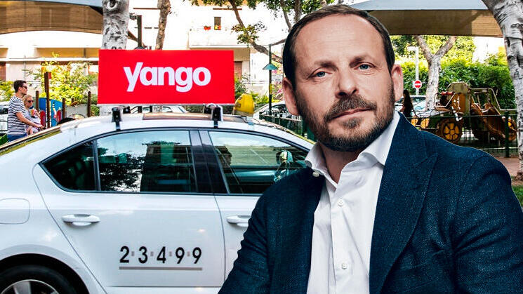ארקדי וולוז נשיא יאנדקס על רקע מונית יאנגו