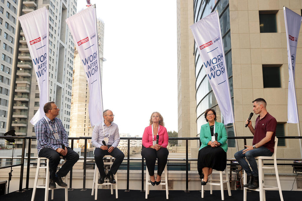 Growing Business Conference Right Yarden Rozanski Calcalist Julia Zohar Founder and Director of Tahinat El-Erez Vision Foundation Chairman and Owner of Thorpez Industries Yaakov Gamliel Head of Enterprise Growing Business KPMG Israel and Gilad Halevi Partner Manager of Kedma Foundation