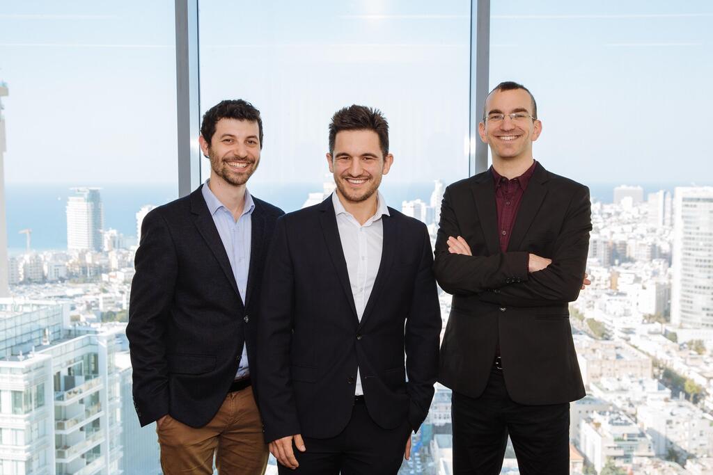 Aidc founders Michael Braginsky (Left), Elad Walach, and Guy Reiner. (Photo: Guy Shriber) מייסדי איידוק Aidoc מימין גיא ריינר אלעד וולך מיכאל ברגינסקי