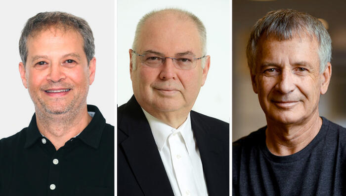 <span style="font-weight: normal;">Right to left: </span>Benny Schnaider, Reuven Ben-Menachem, Gil Pekelman (Credit Gili Levenson, Doron Letzter, Kissterra) משמאל Ben-Menache, Gil Pekelman, Benny Schnaider