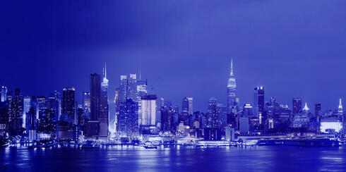 New York skyline. 