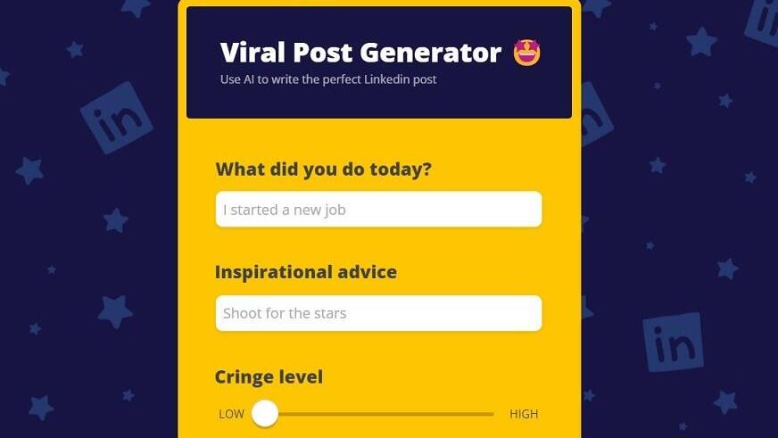 Viral post generator LinkedIn