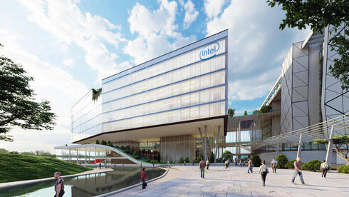Rendering of Intel company offices to be built in Haifa. 