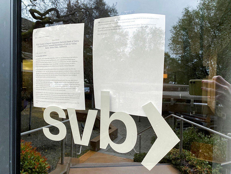 סיליקון ואלי בנק סניף במנלו פארק קליפורניה הבנק קרס SVB