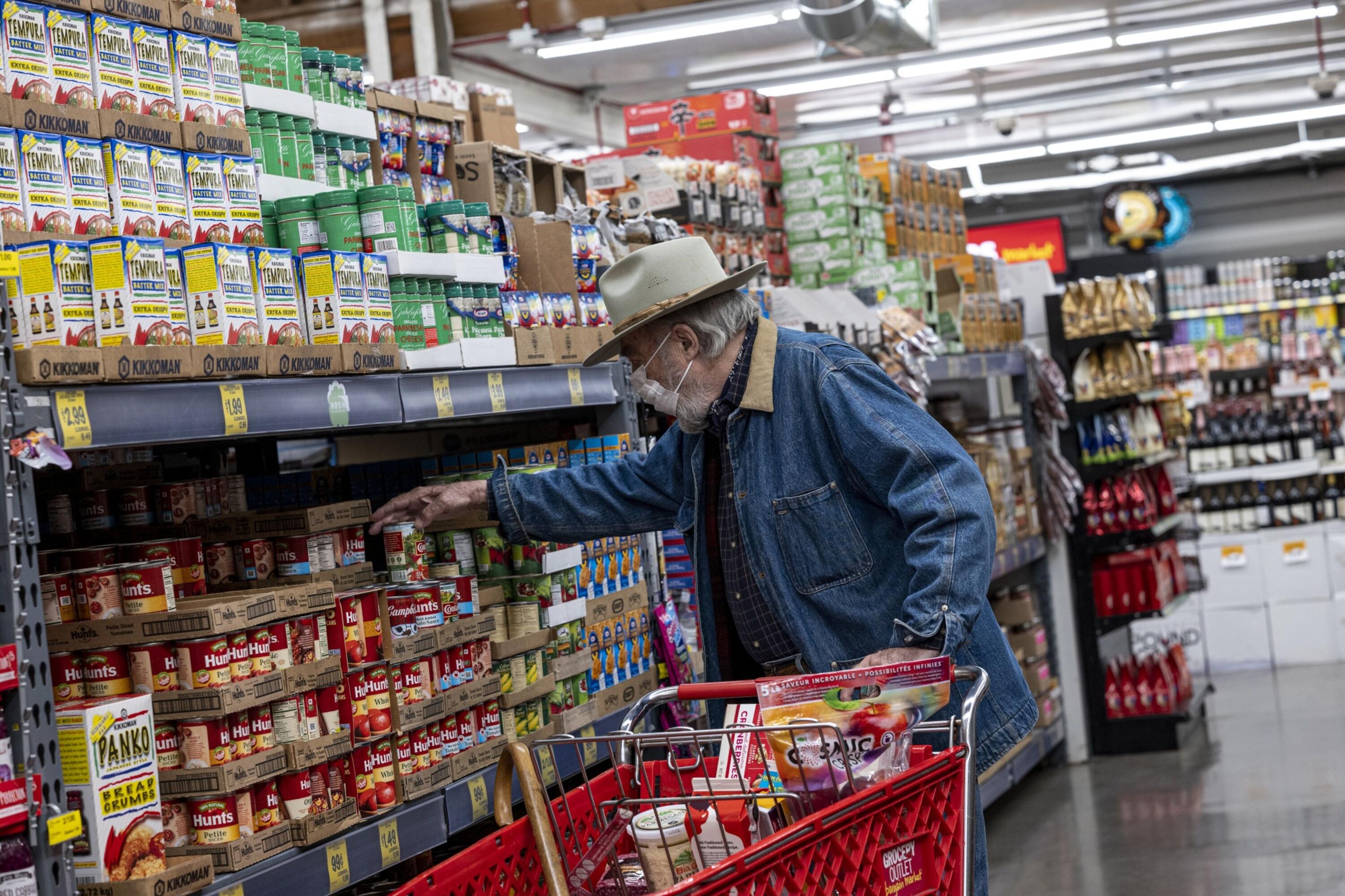 קניות סופרמרקט ארה"ב אינפלציה מדד, צילום: בלומברג